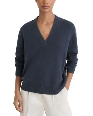 Reiss Blanche Cashmere V Neck Sweater