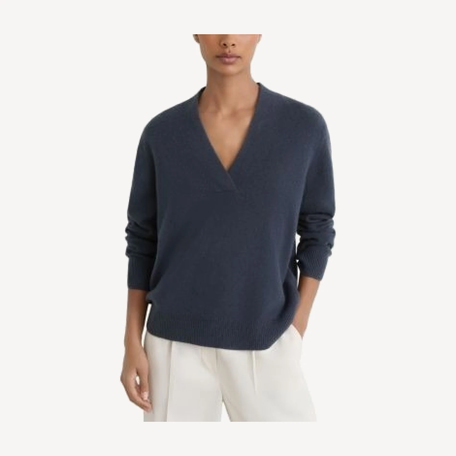 Reiss Blanche Cashmere V Neck Sweater