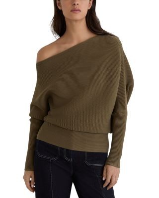 Reiss Lorna Asymmetrical Stretch Sweater