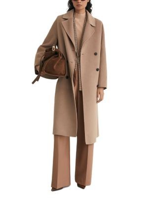 Reiss Marina Wool Blend Double Breasted Coat