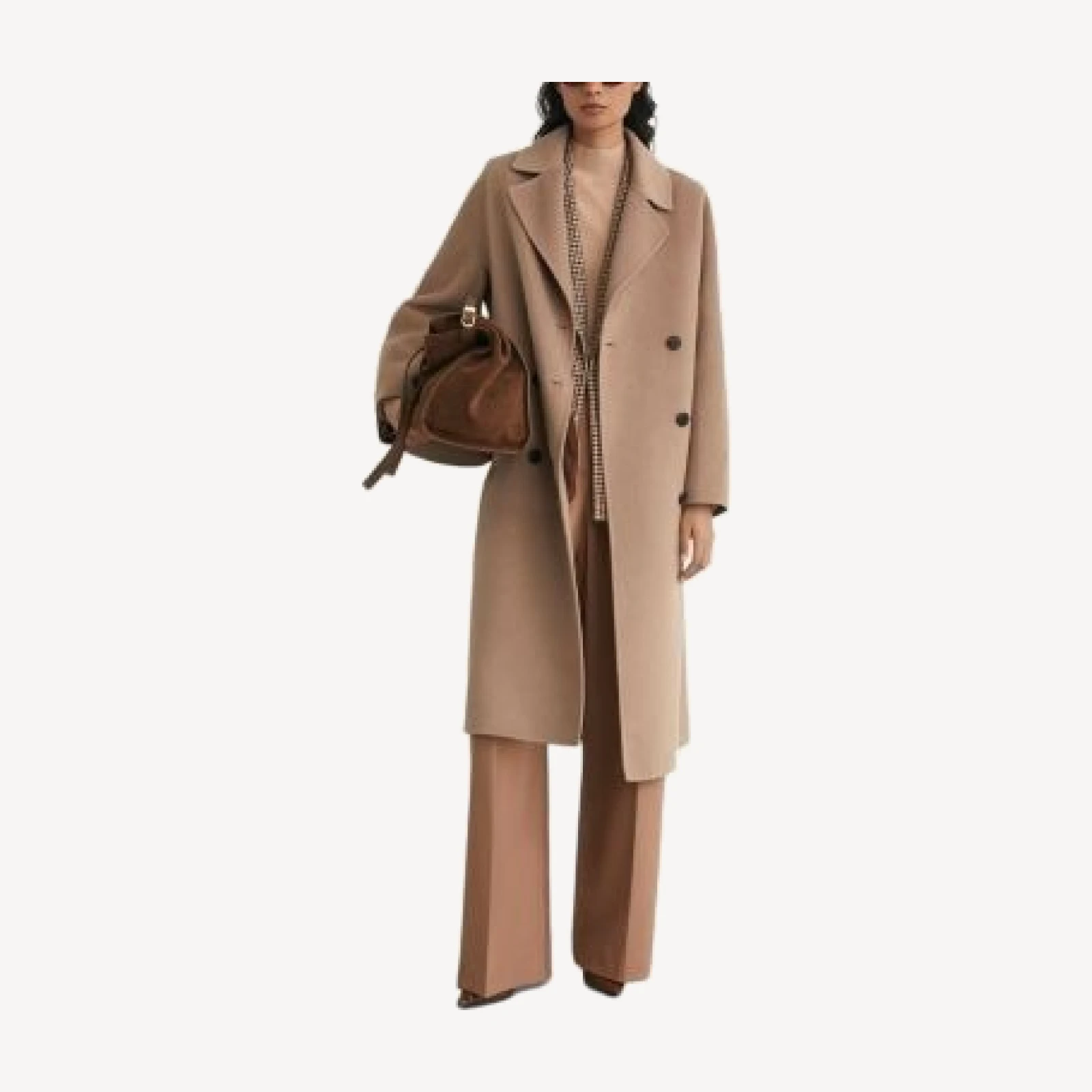 Reiss Marina Wool Blend Double Breasted Coat