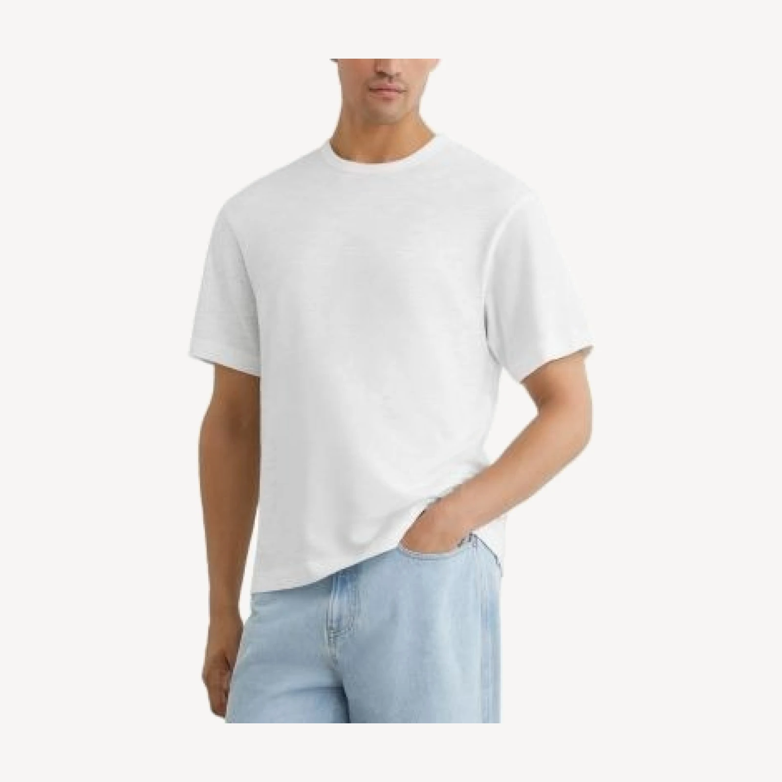 Reiss Huxley Relaxed Slub Crewneck Tee