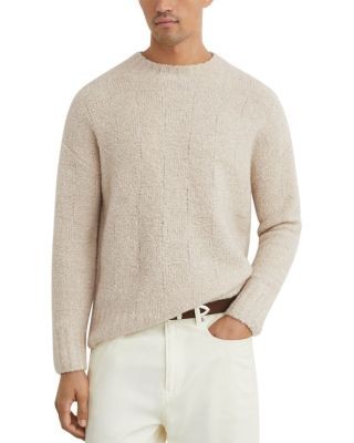 Reiss Clarence Wool & Cashmere Boucle Crewneck Sweater