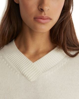 Reiss Mari Wool & Cashmere V Neck Sweater