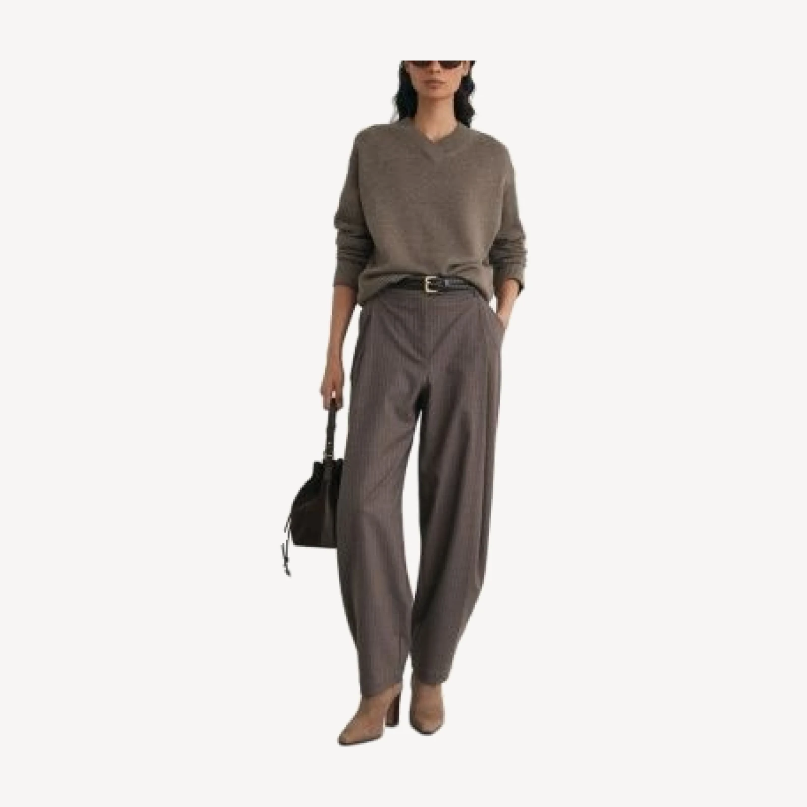 Reiss Mari Wool & Cashmere V Neck Sweater
