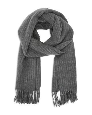 Reiss Picton Wool & Cashmere Chalk Stripe Scarf
