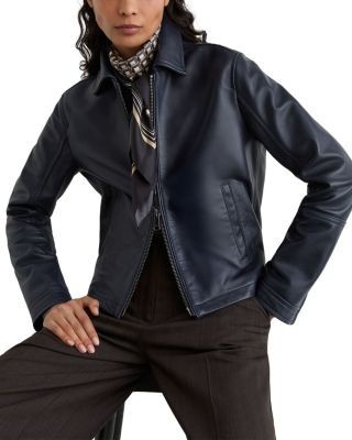 Reiss Sorina Leather Jacket