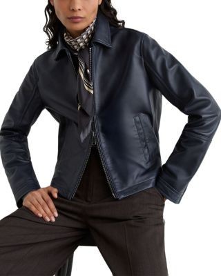 Reiss Petite Sorina Leather Jacket
