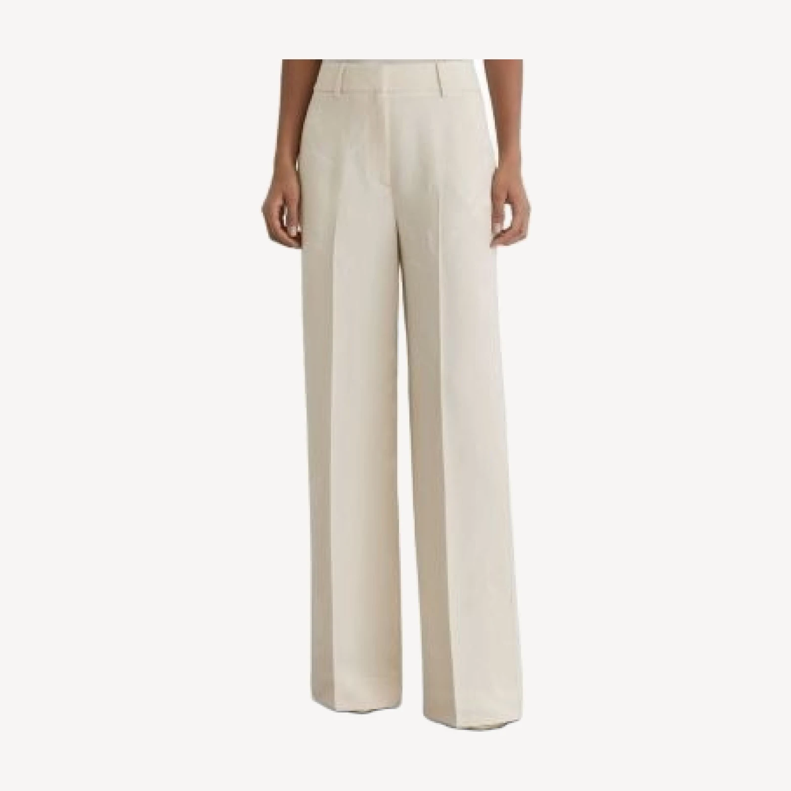 Reiss Ottie Wide Leg Jacquard Pants