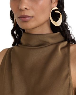 Reiss Erica Belted Satin Jumpsuit