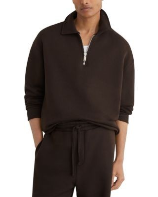 Reiss Kurwin Cotton Half Zip Sweatshirt