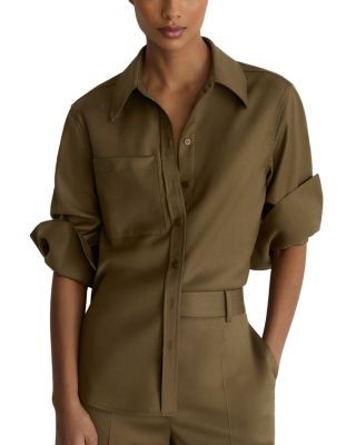 Reiss Adie Wool Stretch Shirt