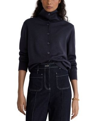 Reiss Gale Merino Wool Cardigan