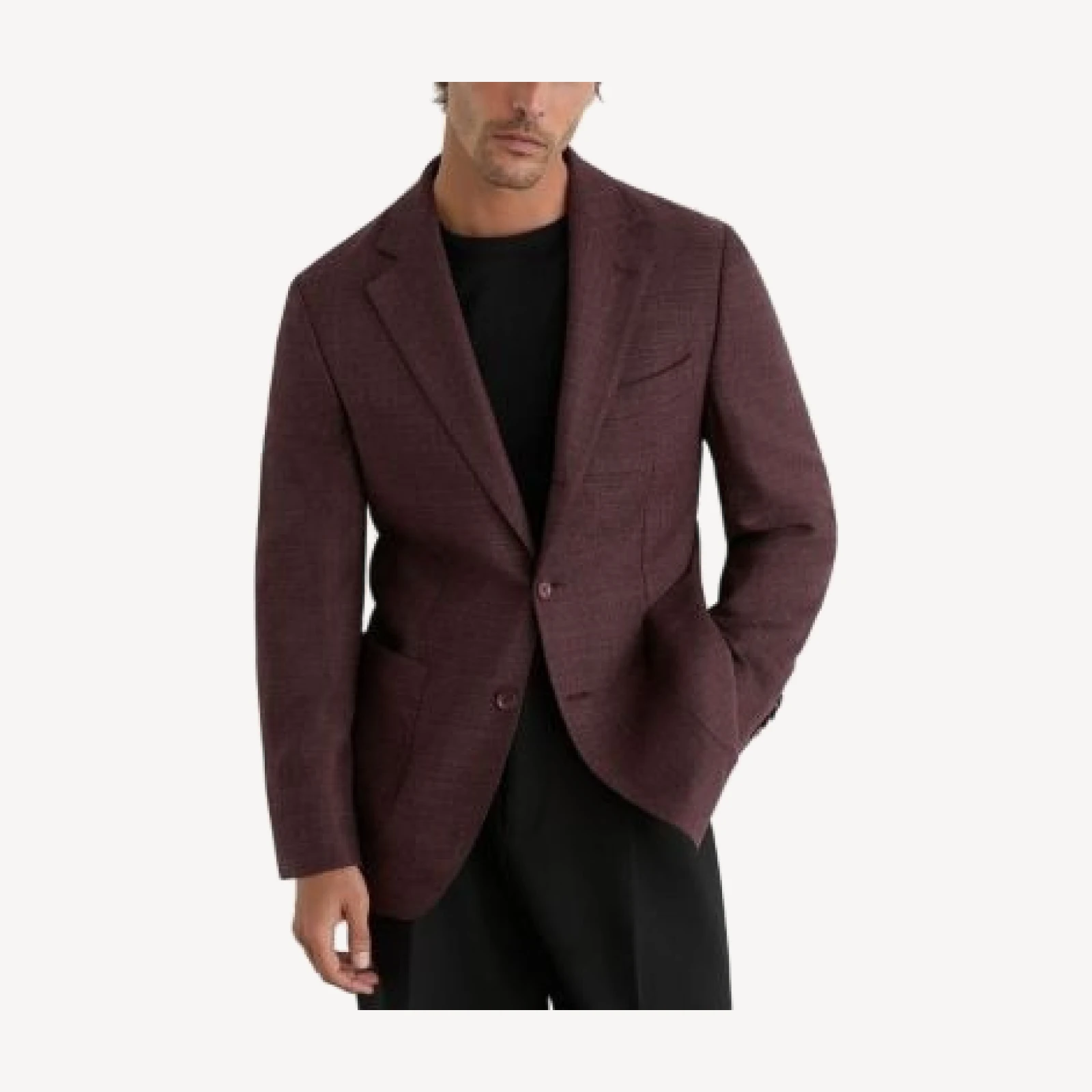 Reiss Aristocrat Tailored Fit Textured Hopsack Wool Blazer