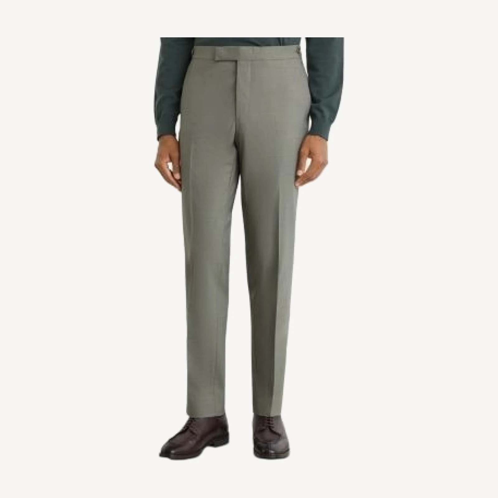 Reiss Grain Tab Waist Tapered Suit Pants