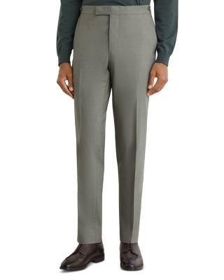 Reiss Grain Tab Waist Tapered Suit Pants