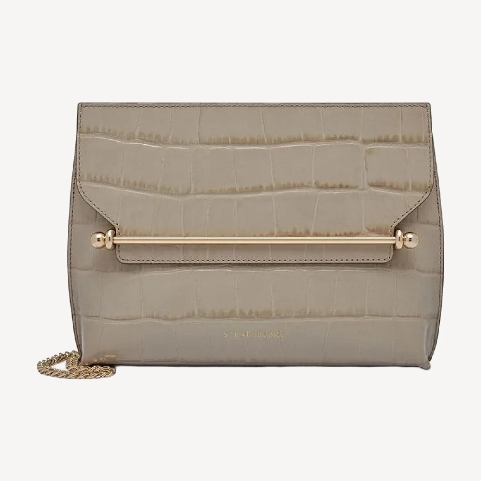 Stylist - Croc-Embossed Leather Light Taupe
