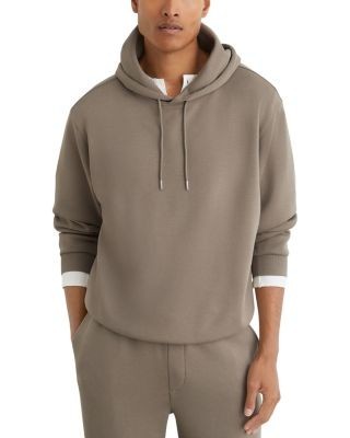 Reiss Falco Interlock Jersey Pullover Hoodie