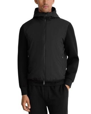 Reiss Shiels Technical Fabric Zip Up Jacket