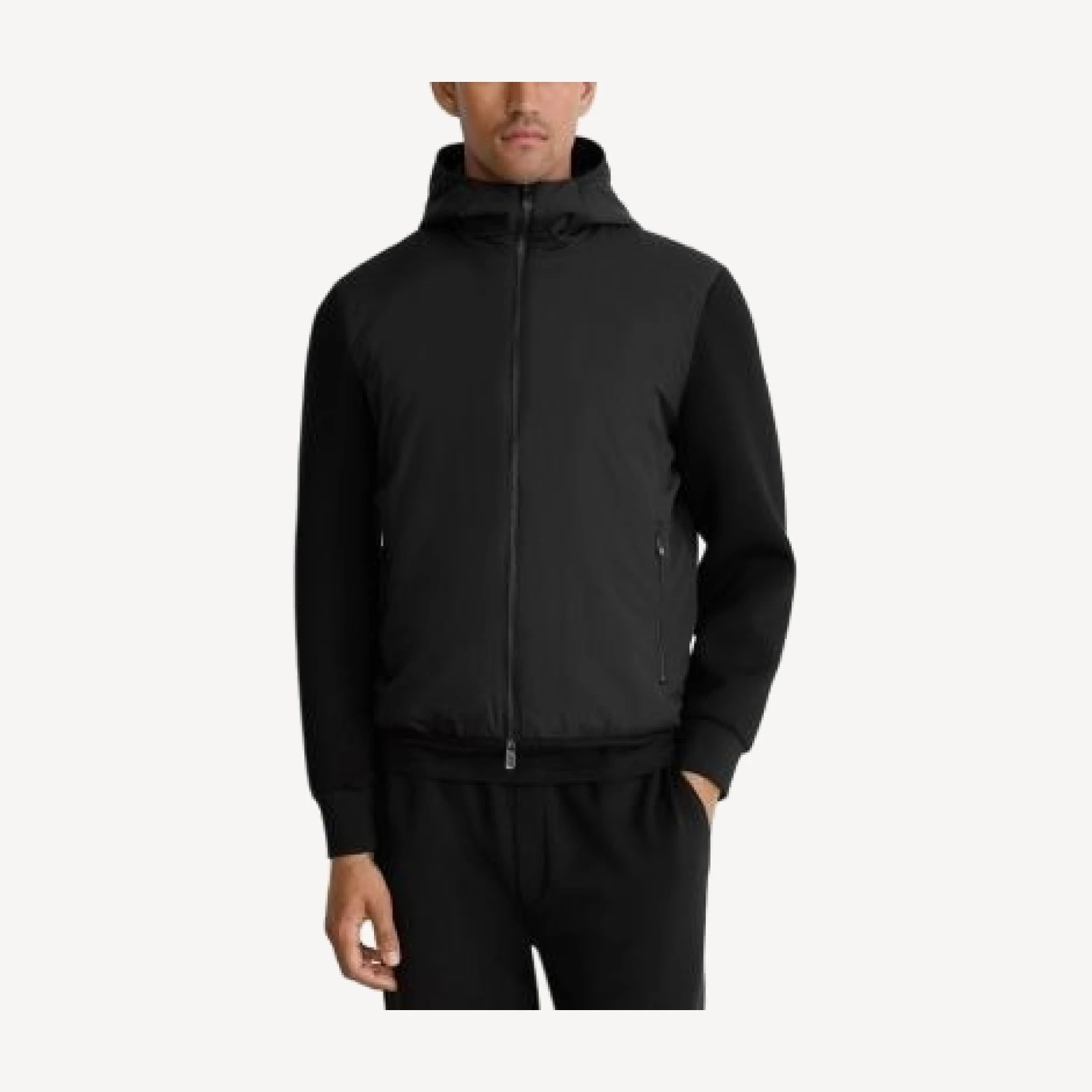 Reiss Shiels Technical Fabric Zip Up Jacket
