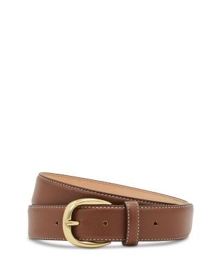 Reiss The Pierce Pebble Leather Belt