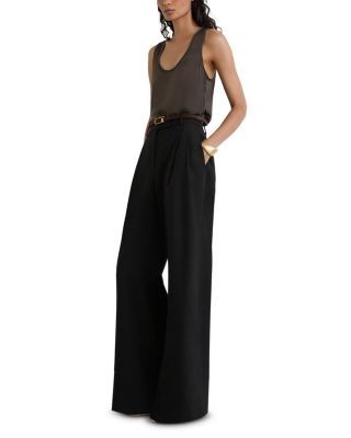 Reiss Ruby Silk Stretch Front Tank Top