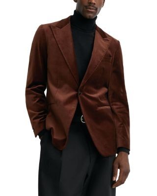 Reiss Cotton Blend Classic Peak Lapel Blazer
