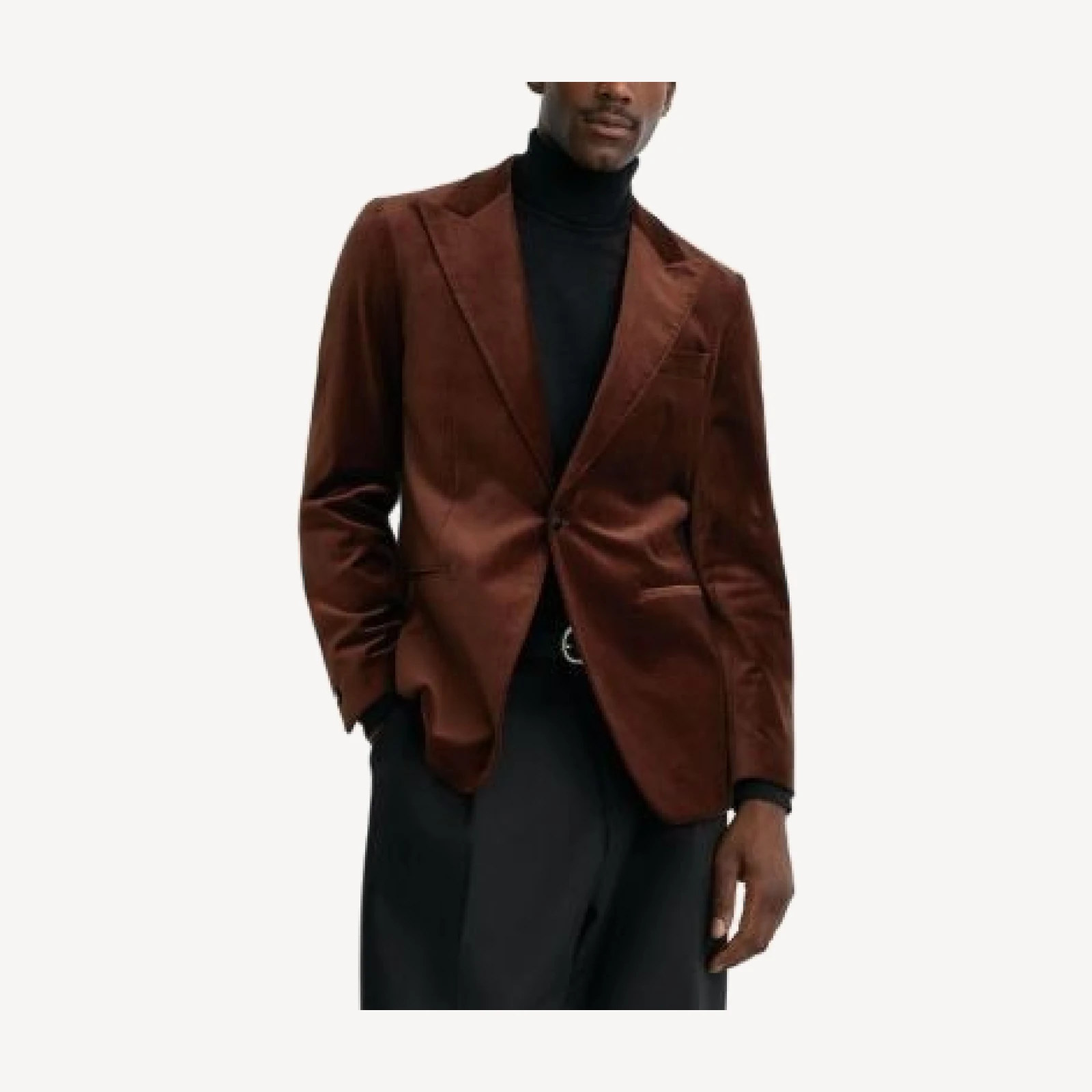 Reiss Cotton Blend Classic Peak Lapel Blazer