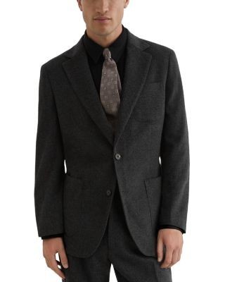 Reiss Collin Tailored Fit Flannel Blazer
