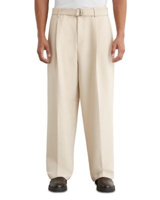 Reiss Atwell Relaxed Fit Wide Leg Pleated Trousers