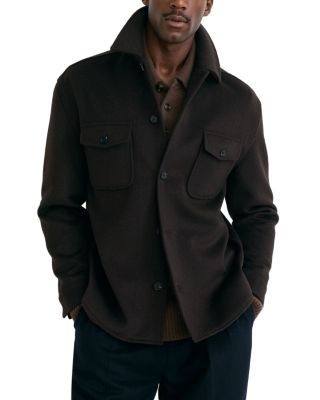 Reiss Liam Twin Pocket Brushed Overshirt