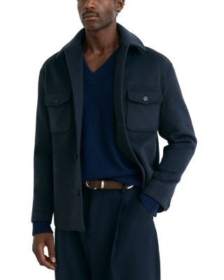 Reiss Liam Twin Pocket Brushed Overshirt