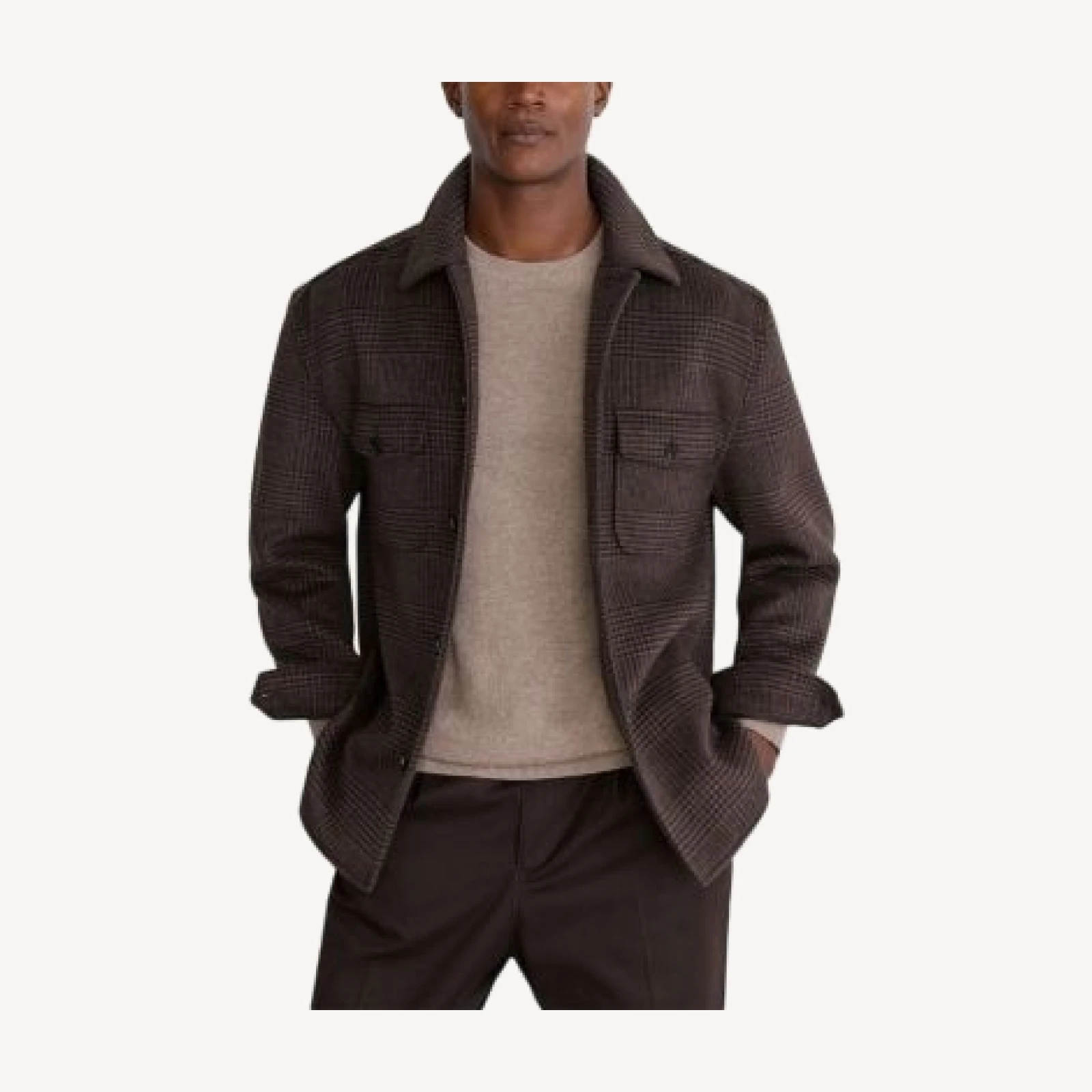 Reiss Liam Twin Pocket Brushed Overshirt
