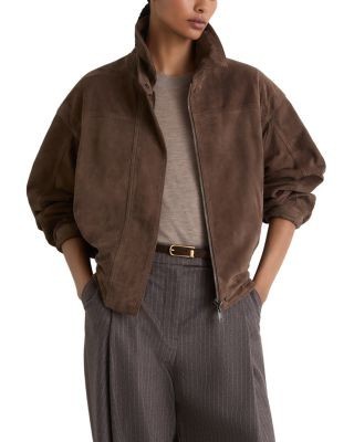 Reiss Cooper Suede Relaxed Jacket