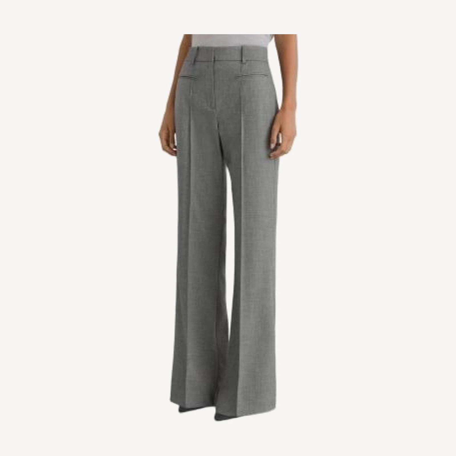 Reiss Rosaria Pleated Flare Pants