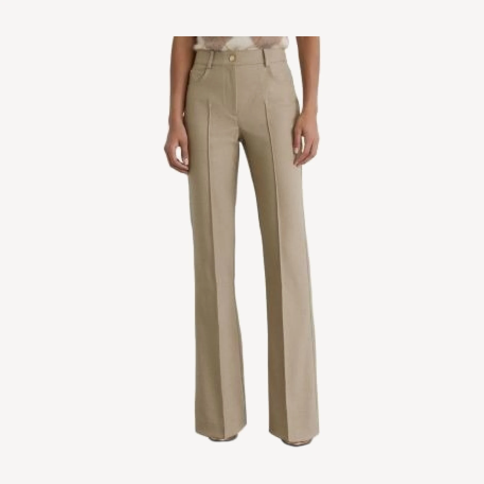 Reiss Sofia Mid Rise Flare Leg Pants