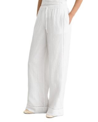 Reiss Rue Cotton Wide Leg Pants