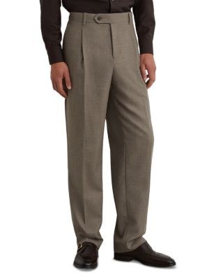 Reiss Terrain Wool Blend Relaxed Fit Suit Trousers
