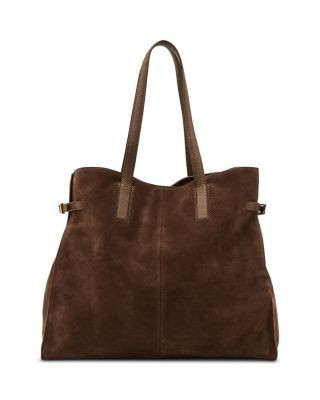 Reiss Indigo Oversized Suede Tote