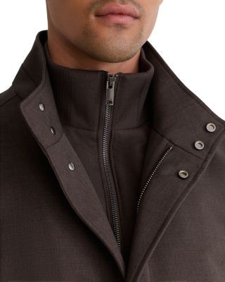 Reiss Flaye Overcoat & Removable Stand Collar Gilet