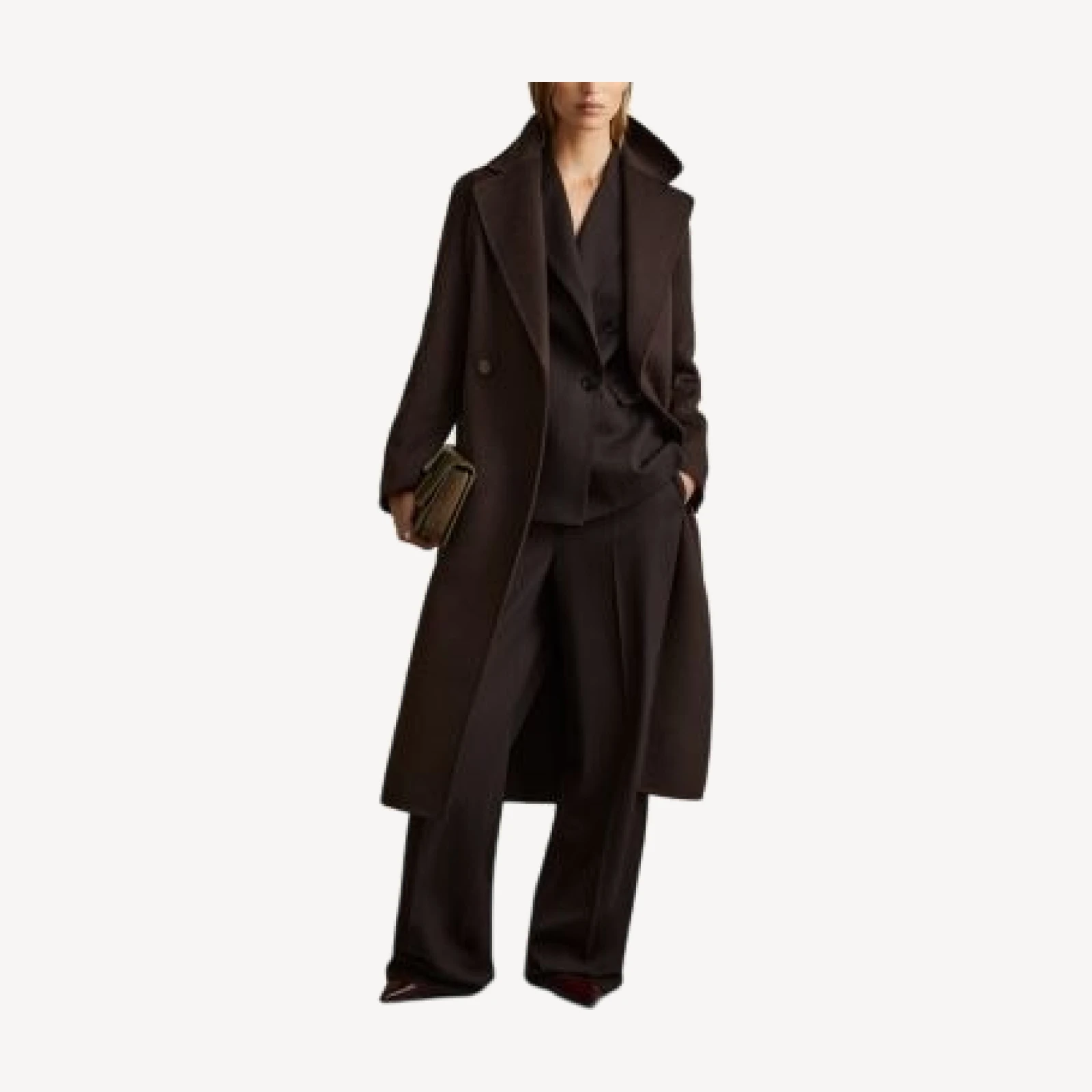 Reiss Lucia Long Double Breasted Coat