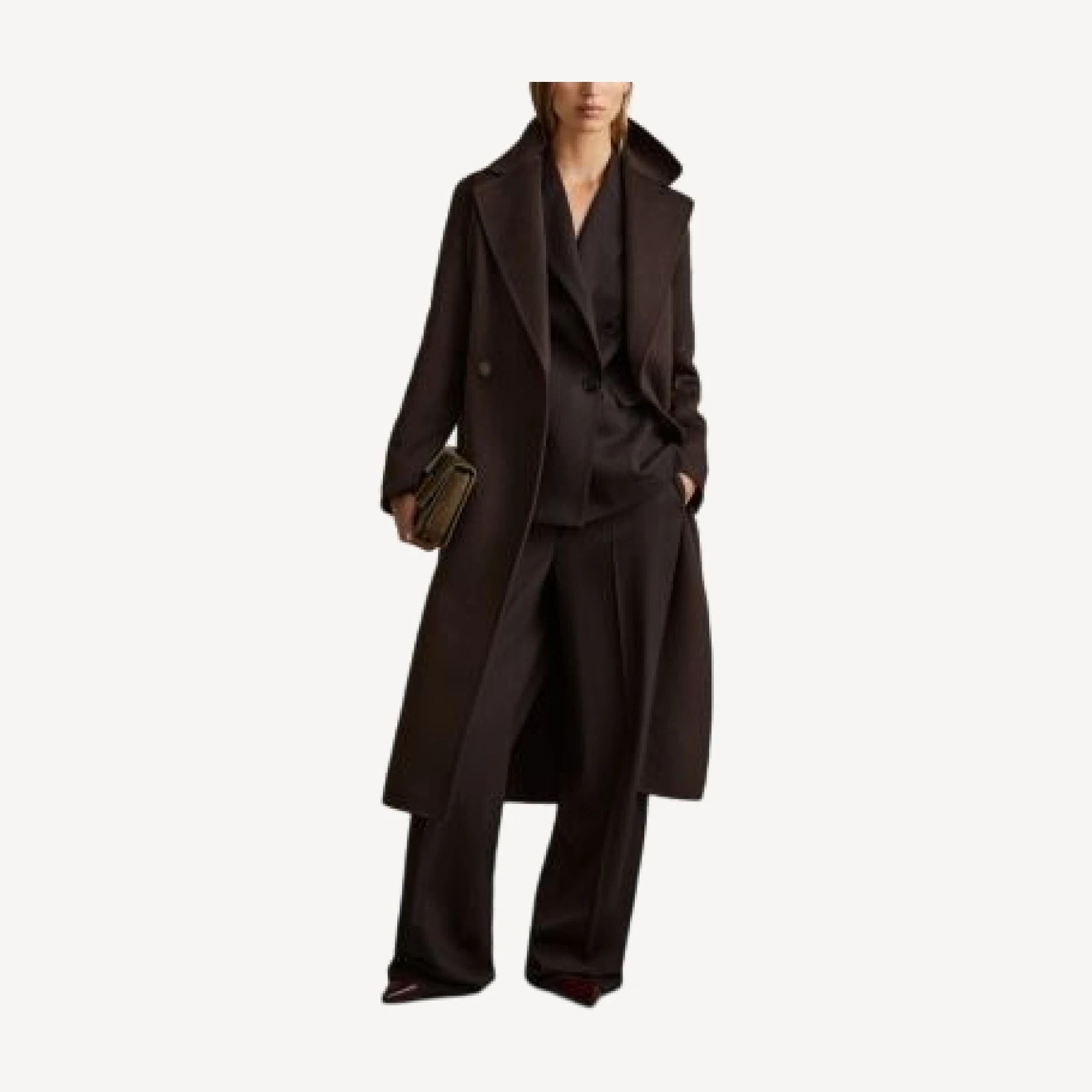 Reiss Petites Lucia Long Double Breasted Coat