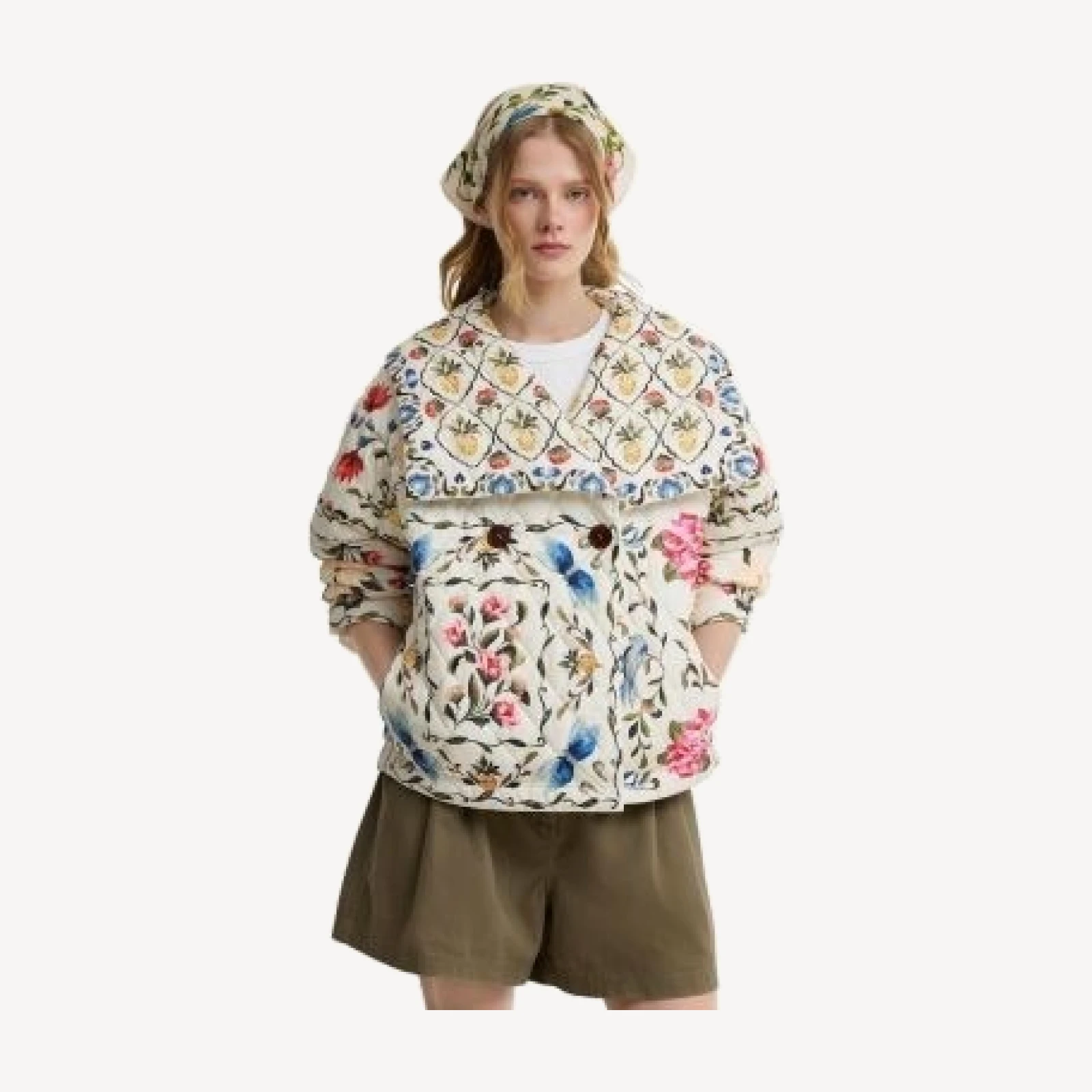 Barbour x Farm Rio Azelia Quilted Jacket