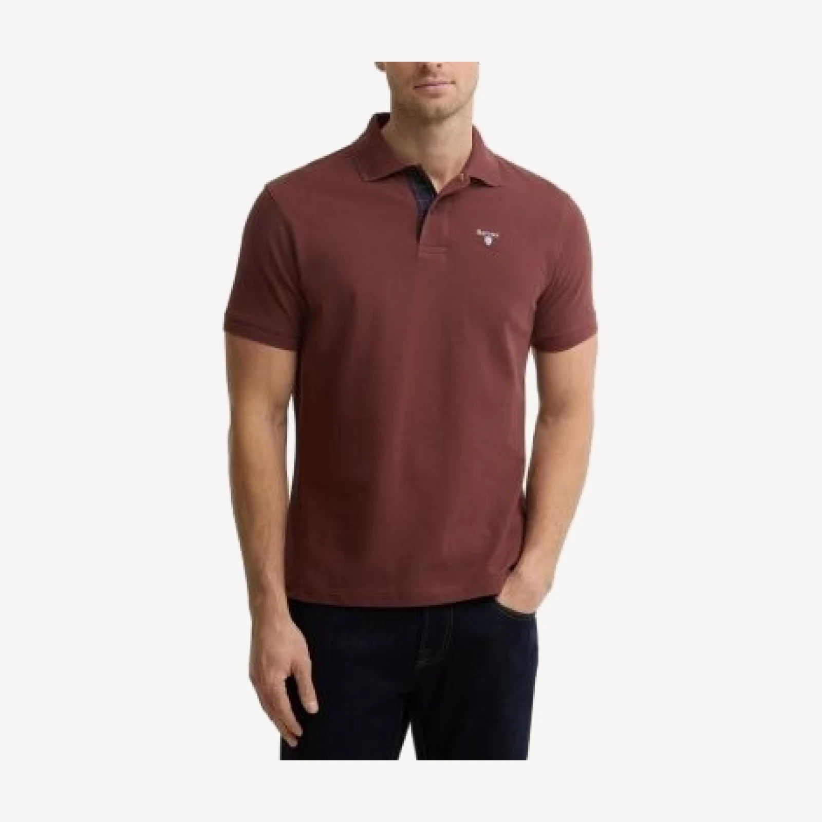 Barbour Tartan Pique Logo Polo Shirt