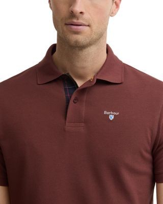 Barbour Tartan Pique Logo Polo Shirt