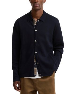 Barbour Florcombe Cotton & Wool Blend Knit Cardigan Sweater