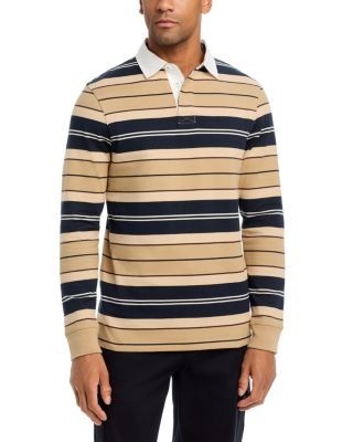 Barbour Tartan Stripe Cotton Rugby Shirt