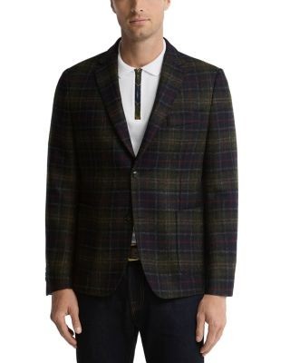 Barbour Sander Wool Classic Fit Moon Check Blazer