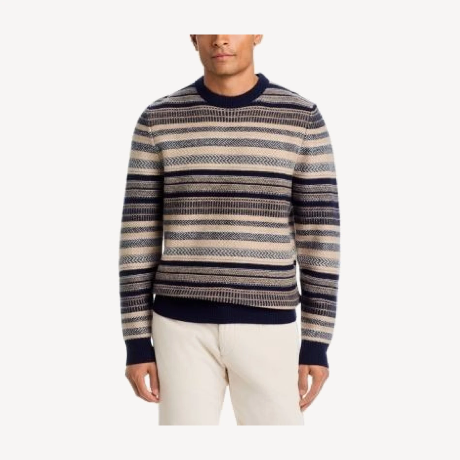 Barbour Highsted Fair Isle Wool Crewneck Sweater