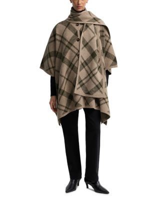 Barbour Vienna Wool Blend Tartan Cape